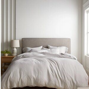 Quince Linen Duvet Cover Light Gray
